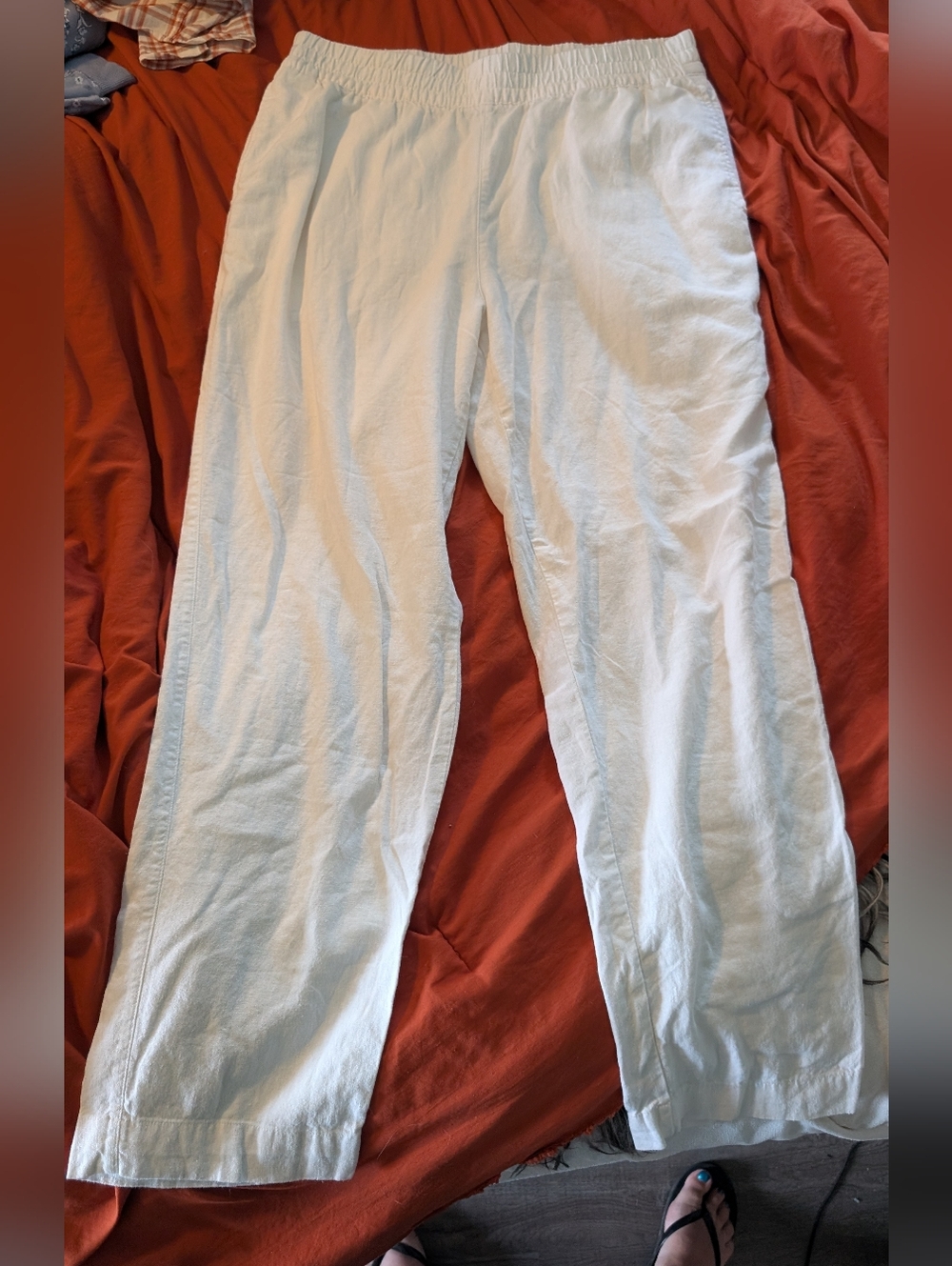 Women's Linen Straight Leg Pants